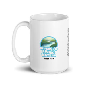 White glossy mug