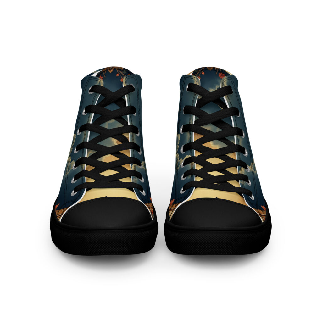 Women’s high top canvas shoes